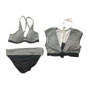 Bleu Rod Beattie Women's Premium Three Piece Swimsuit Size M